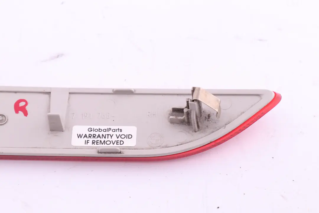 Bumper Reflector Right O/S BMW Z4 Series E89 Cabrio Roadster Rear - SKU 7191768 - Part number 7191768