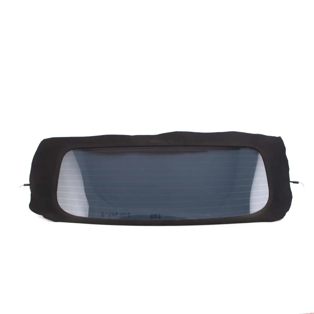 BMW 1 Series E88 Convertible Cabrio Rear Window Glass Black Foil Tinted AS2