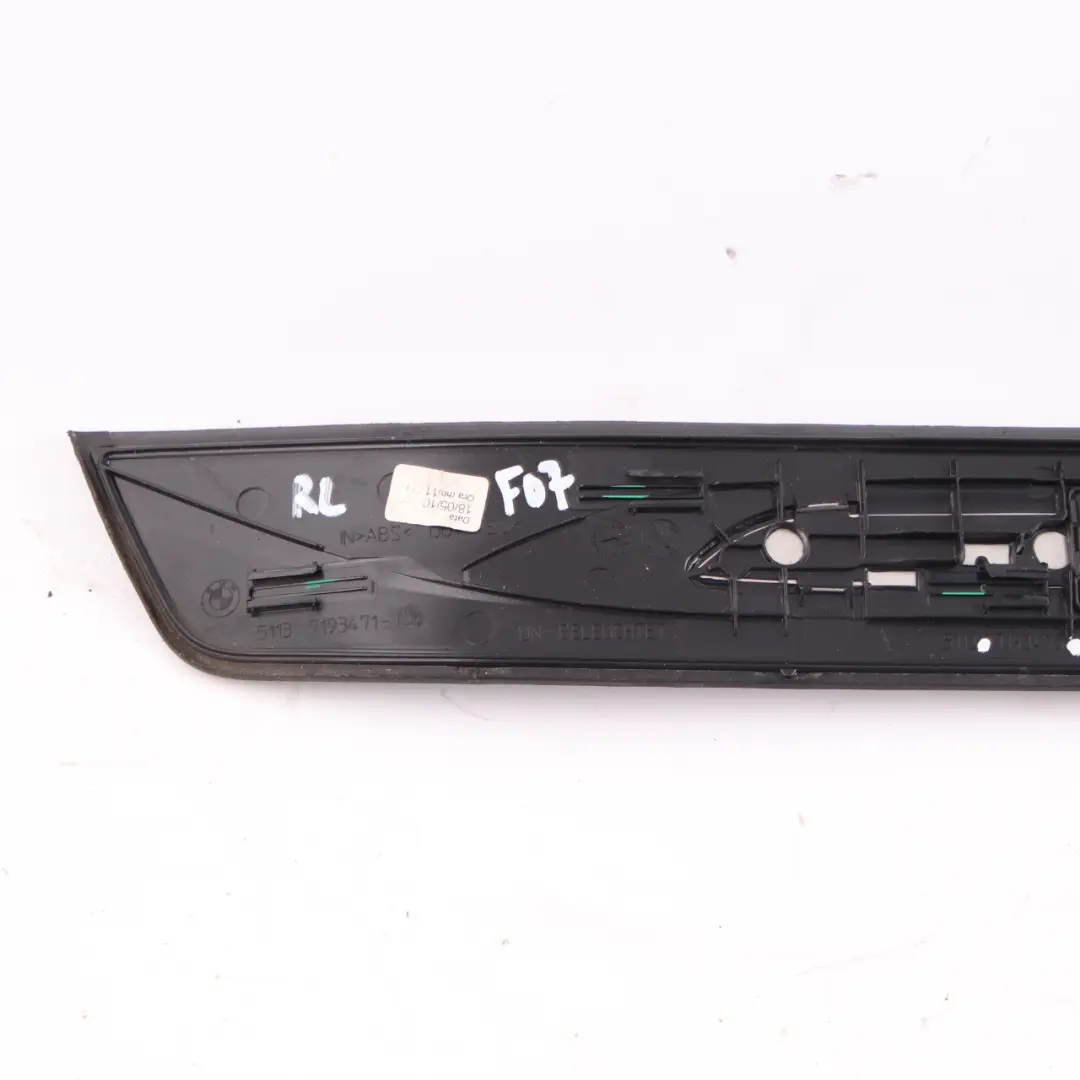  Tapa Puerta Entrada BMW F07 Trasera Izquierda Embellecedor Panel Strip 7193475