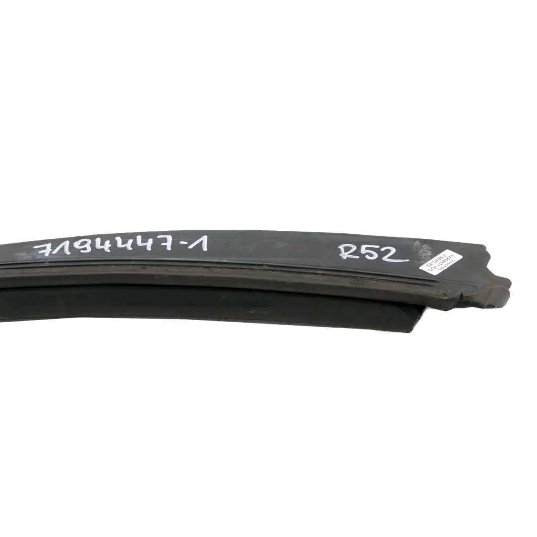 Mini Cooper R52 Cabrio 1 Gasket Seal Rear Left N/S Folding Top Roof 7194447