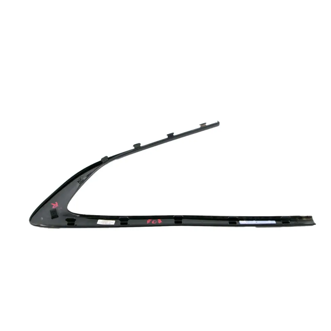 BMW 5 F07 GT Rear Right O/S Strip Cover Side Window High Gloss Glanzschwarz