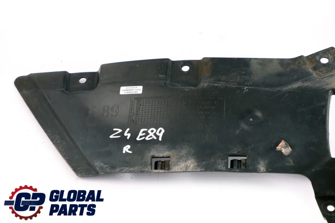BMW Z4 Series E89 Roadster  Cover Front Wheel Splash Guard Right O/S 7199460
