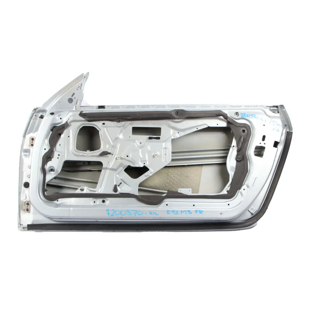 Door Front Right O/S BMW E92 E93 Silverstone II Silver Metallic - A29