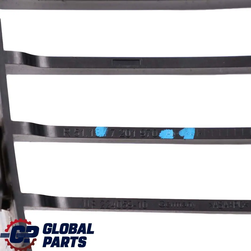 BMW 3 Series E90 E91 LCI 1 Front Bumper Centre Grille Chrome Right O/S 7201970