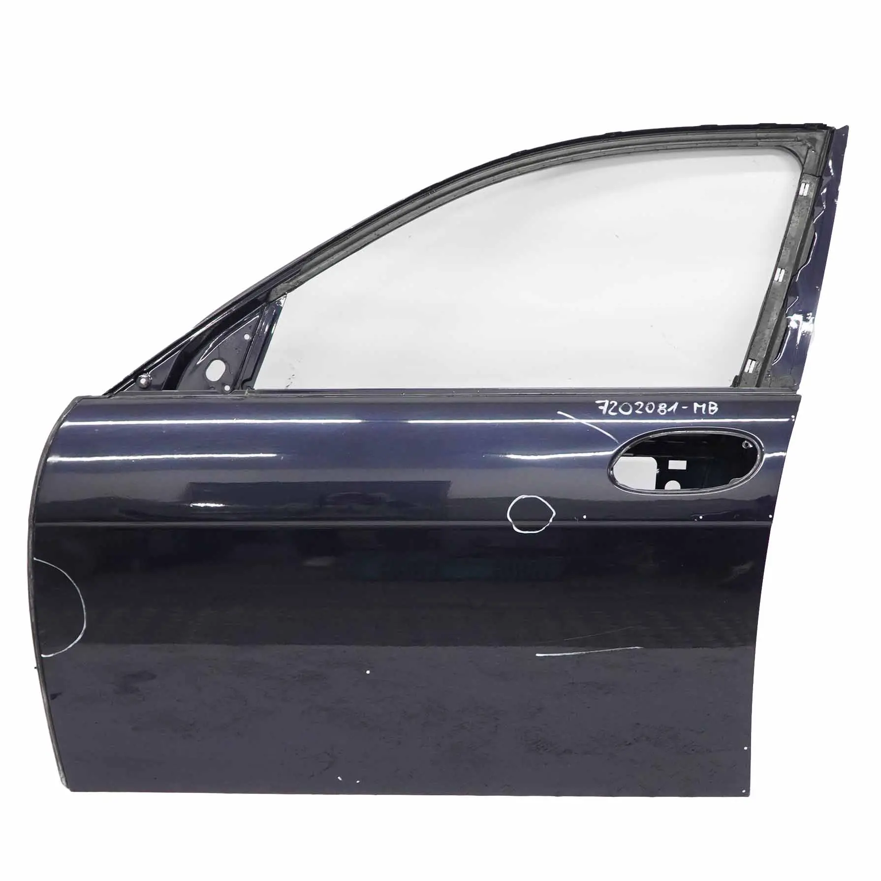 BMW E65 E66 Door Front Left N/S Monacoblau Monaco Blue Metallic - A35