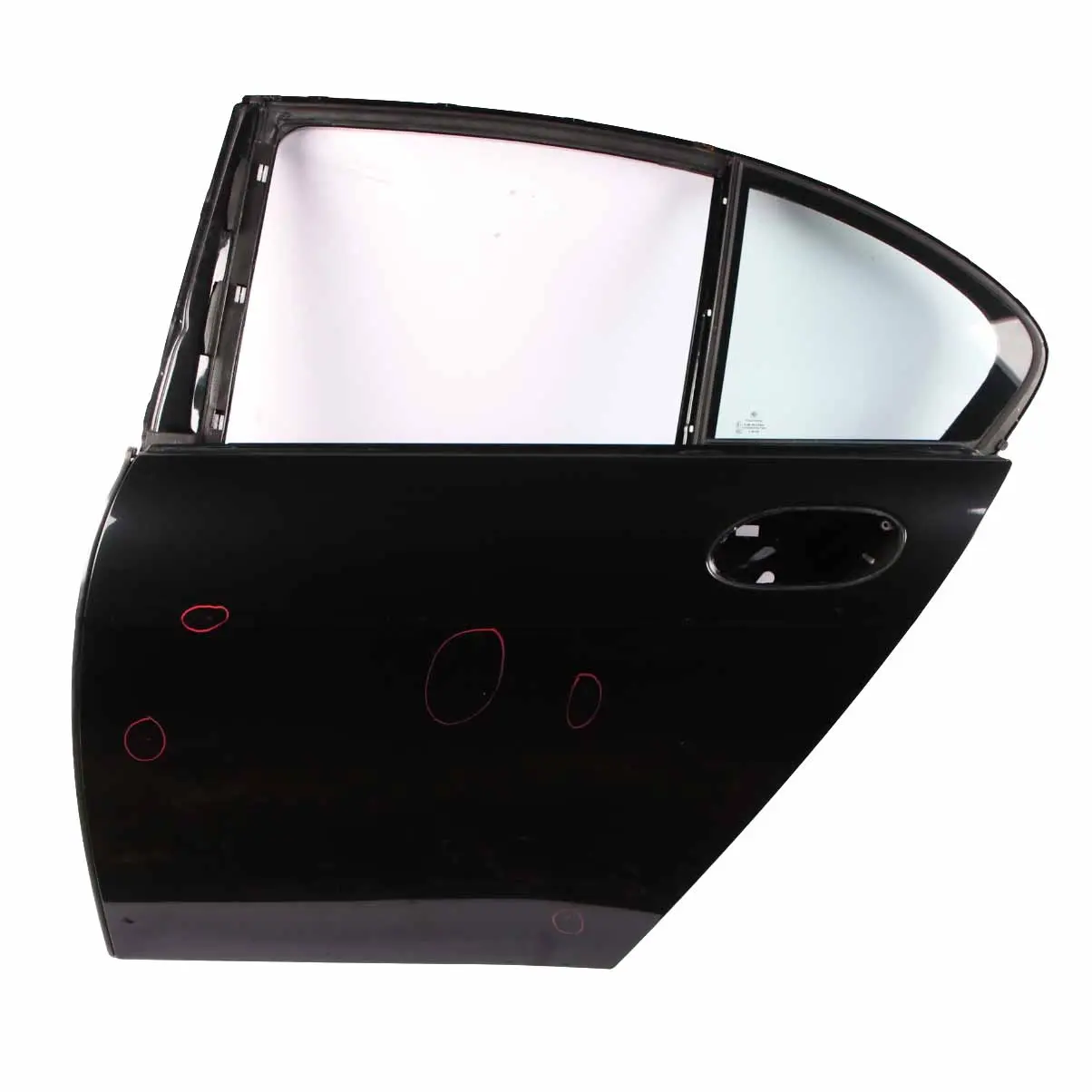 BMW E65 Door Rear Left N/S Covering Panel Black Sapphire Metallic - 475