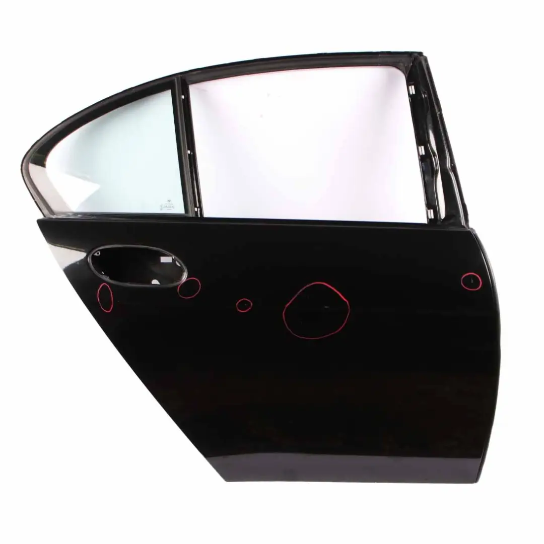 BMW E65 Door Rear Right O/S Covering Panel Black Sapphire Metallic - 475