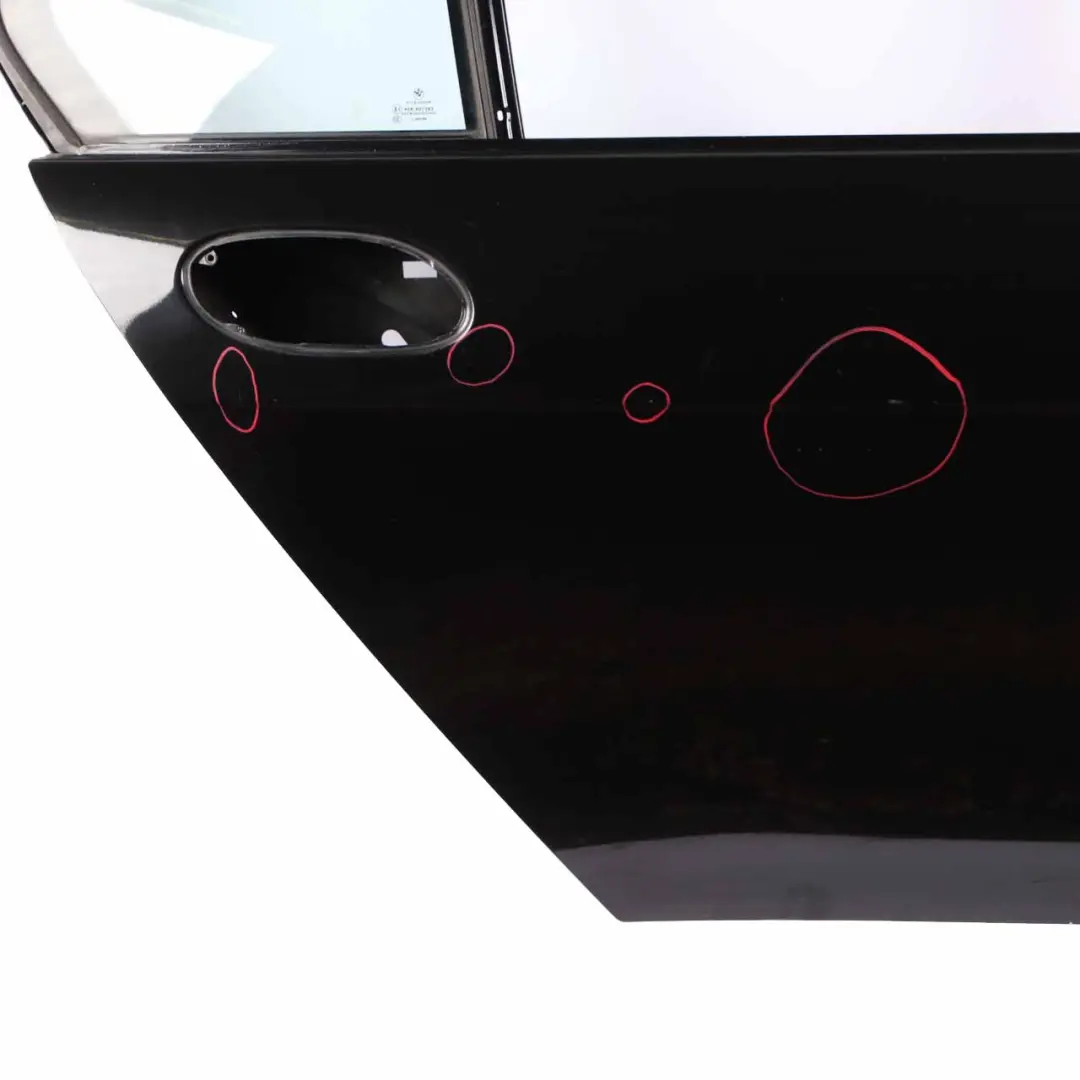 BMW E65 Door Rear Right O/S Covering Panel Black Sapphire Metallic - 475