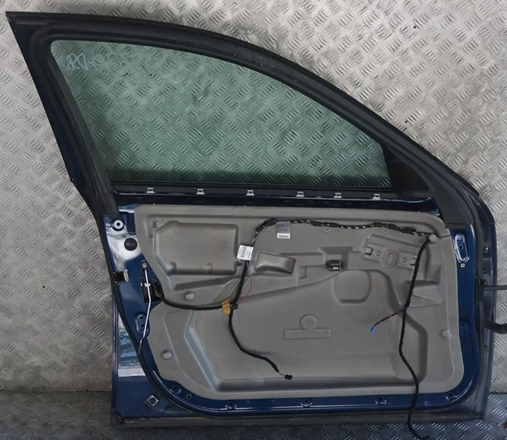 BMW 5 E60 E61 Door Front Left N/S Tiefseeblau Deep Sea Blue Metallic - A76