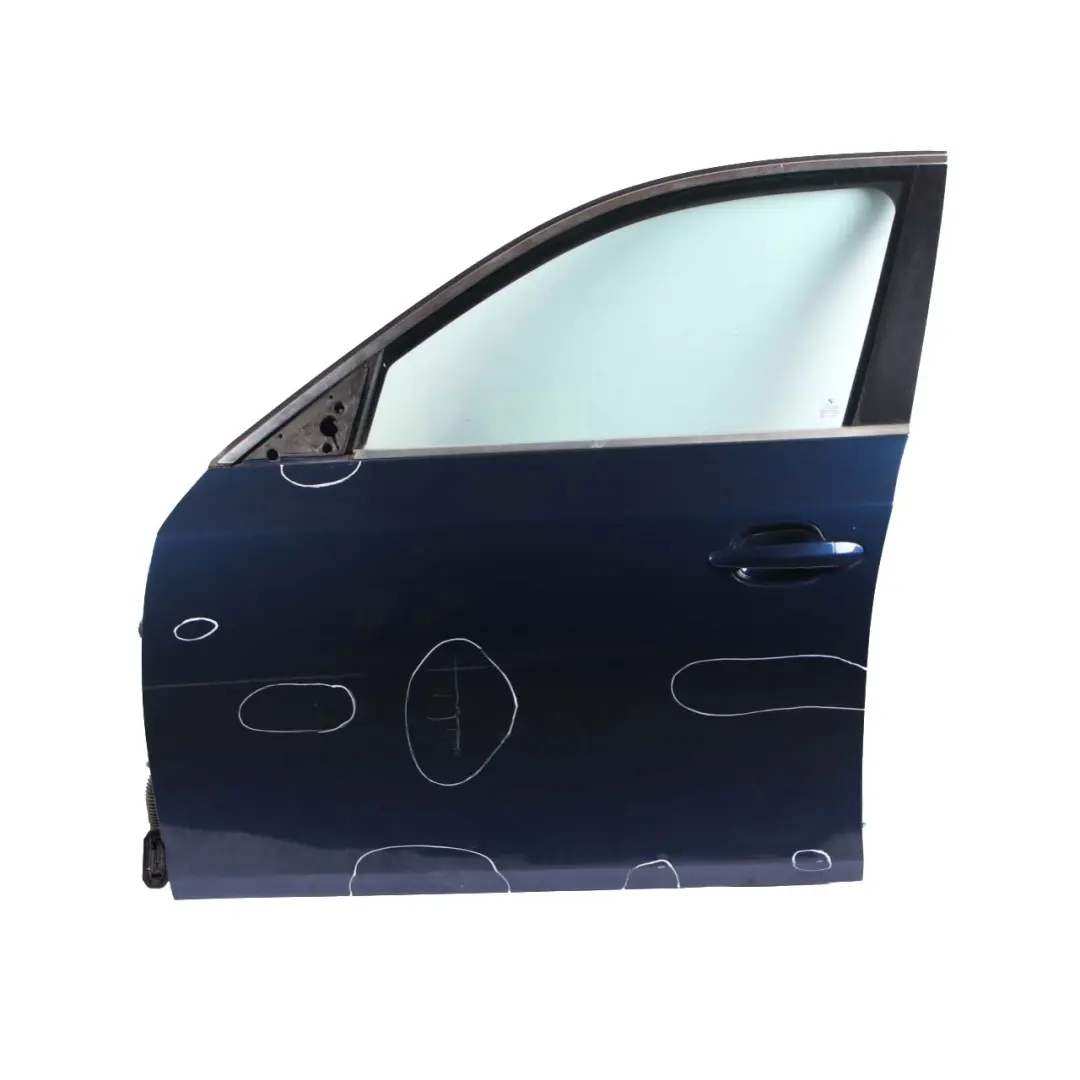 Door Front Left N/S BMW E60 E61 Mysticblau Mystic Blue Metallic - A07