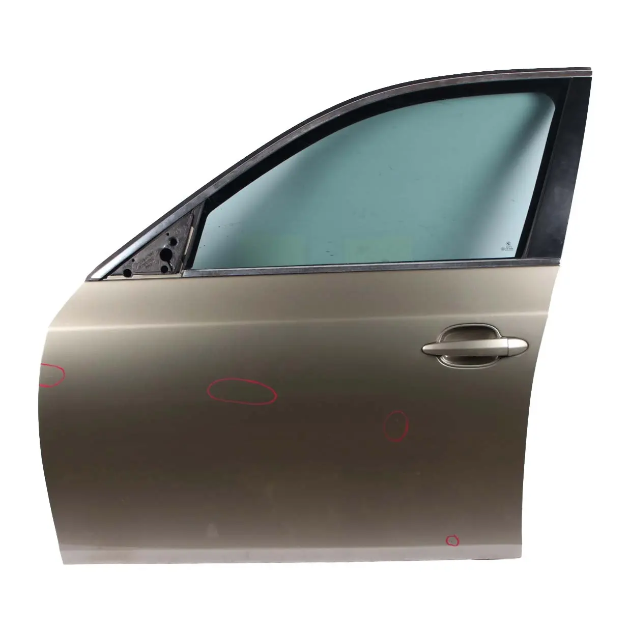 Door Front Left N/S BMW E60 E61 Olivin Olivine Green Metallic - 349