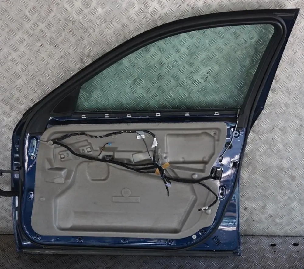 BMW 5 Series E60 E61 Door Front Right O/S Tiefseeblau Deep Sea Blue - A76