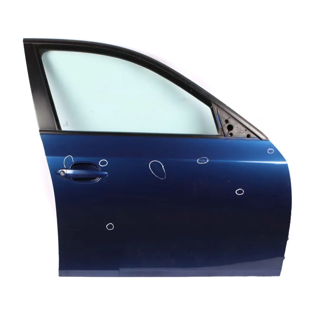 BMW E60 E61 Door Front Right O/S Le Mans Blau Blue Metallic - 381