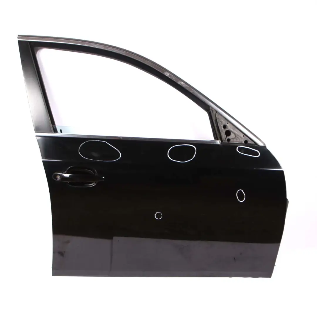 BMW E60 E61 Door Front Right O/S Black Schwarz 2 - 668