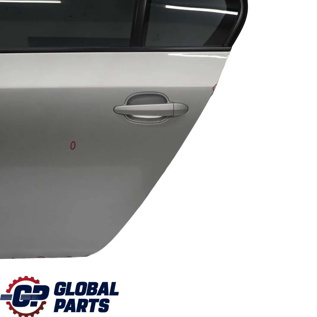 BMW 5 Series E60 5 Rear Left Door N/S Titansilber Titan Silver Metallic - 354