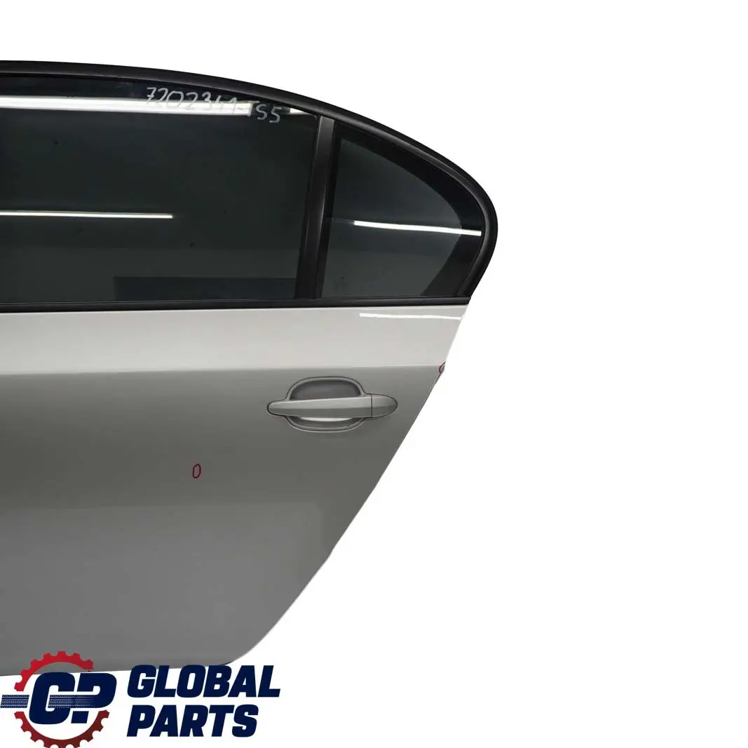 BMW 5 Series E60 5 Rear Left Door N/S Titansilber Titan Silver Metallic - 354