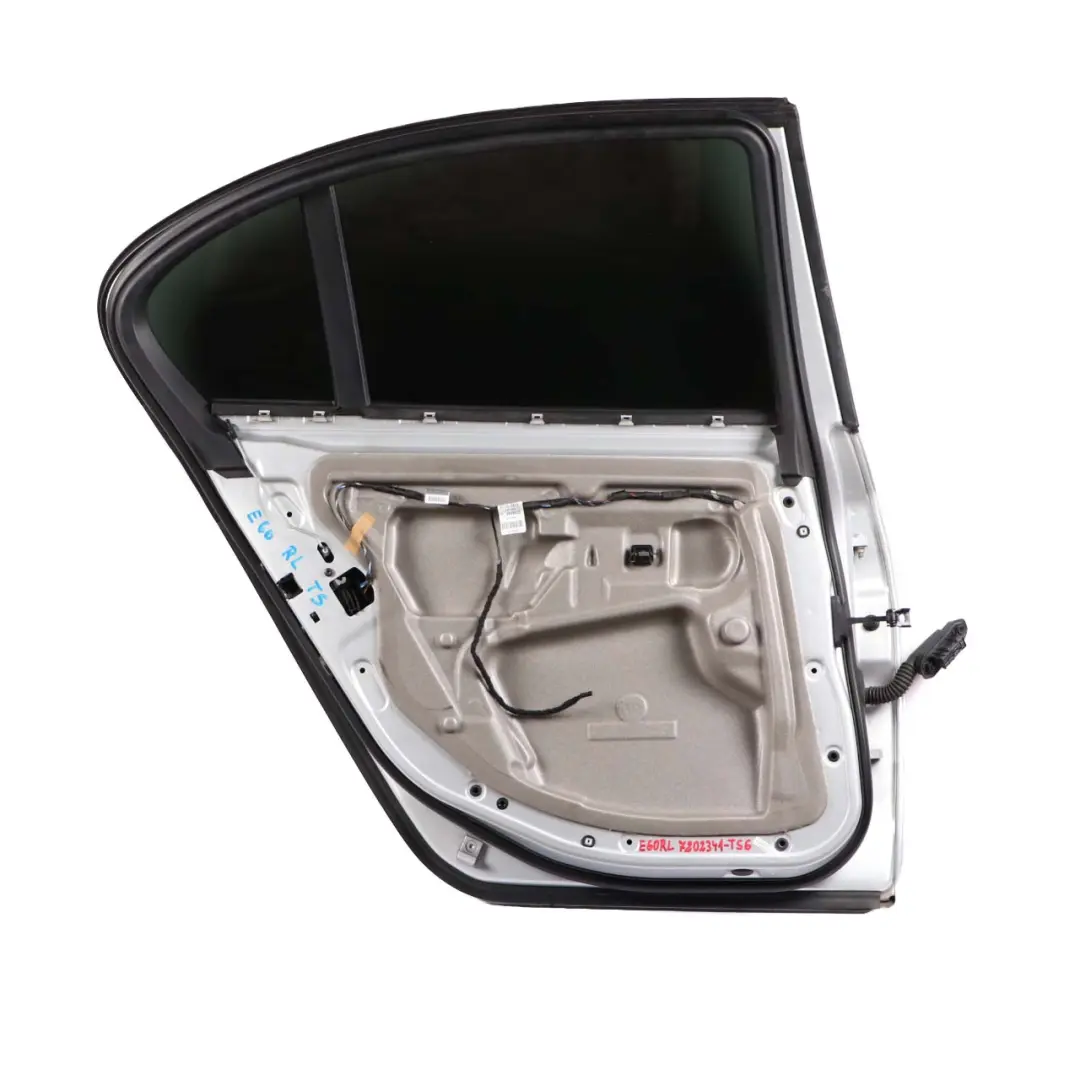 BMW 5 Series E60 6 Rear Left Door N/S Titansilber Titan Silver Metallic - 354