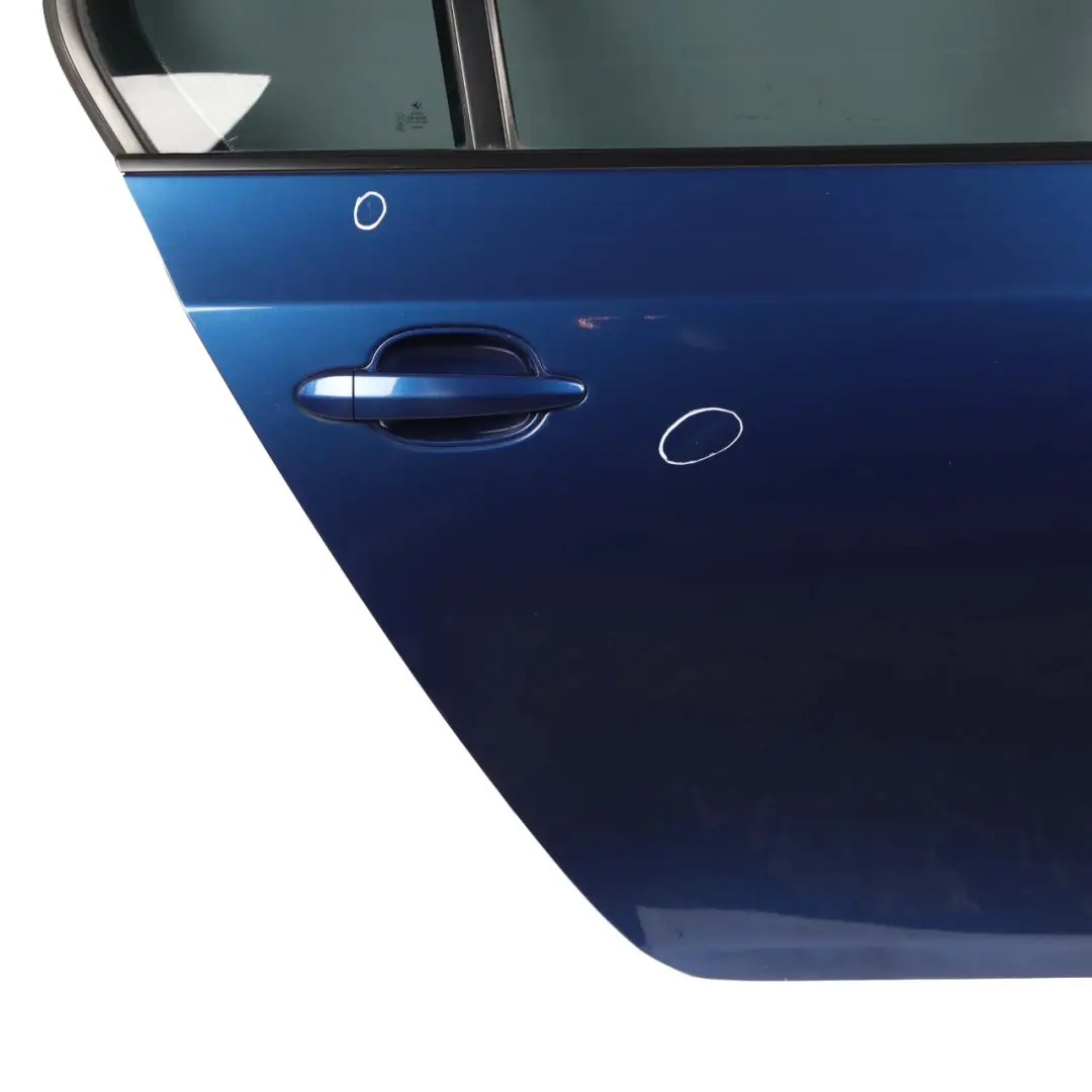 BMW E60 Door Rear Right O/S Covering Panel Le Mans Blau Blue Metallic - 381