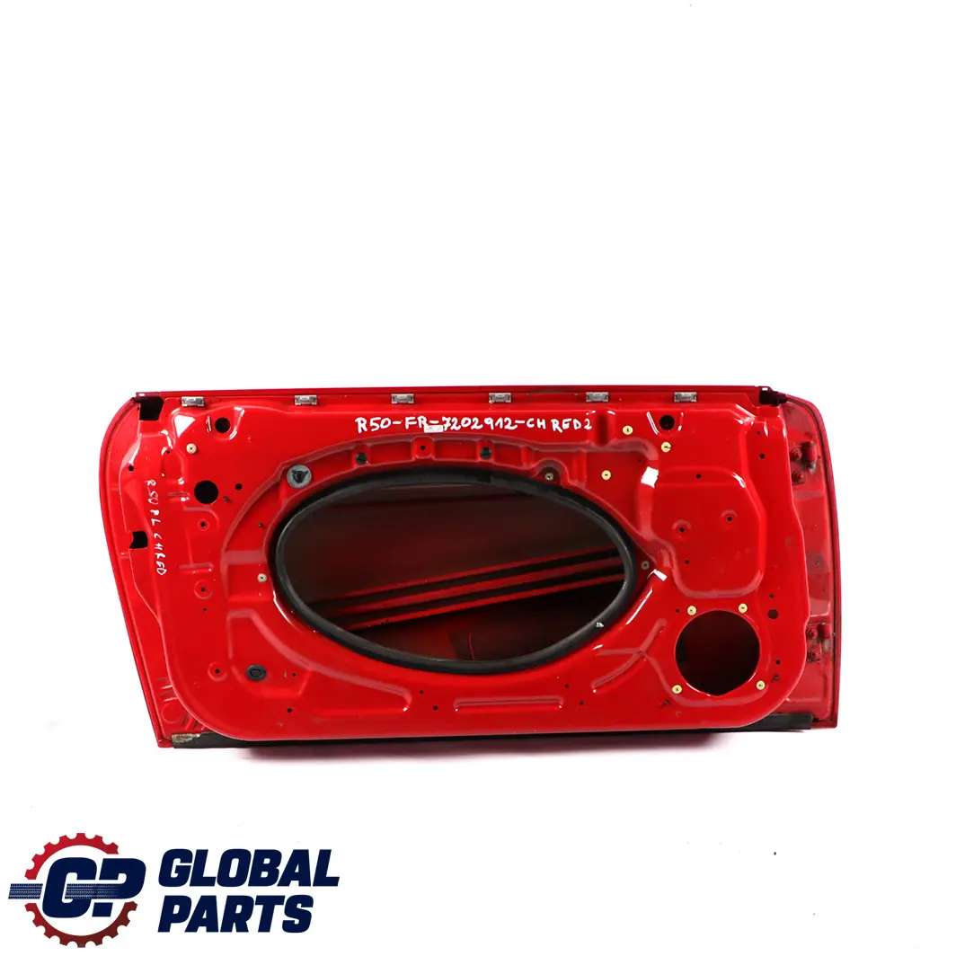 BMW Mini Cooper R50 R52 R53 2 Front Left Door N/S Chili Red - 851