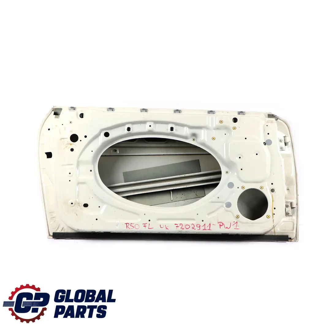 BMW Mini Cooper One R50 R52 R53 1 Front Left Door N/S Pepper White - 850