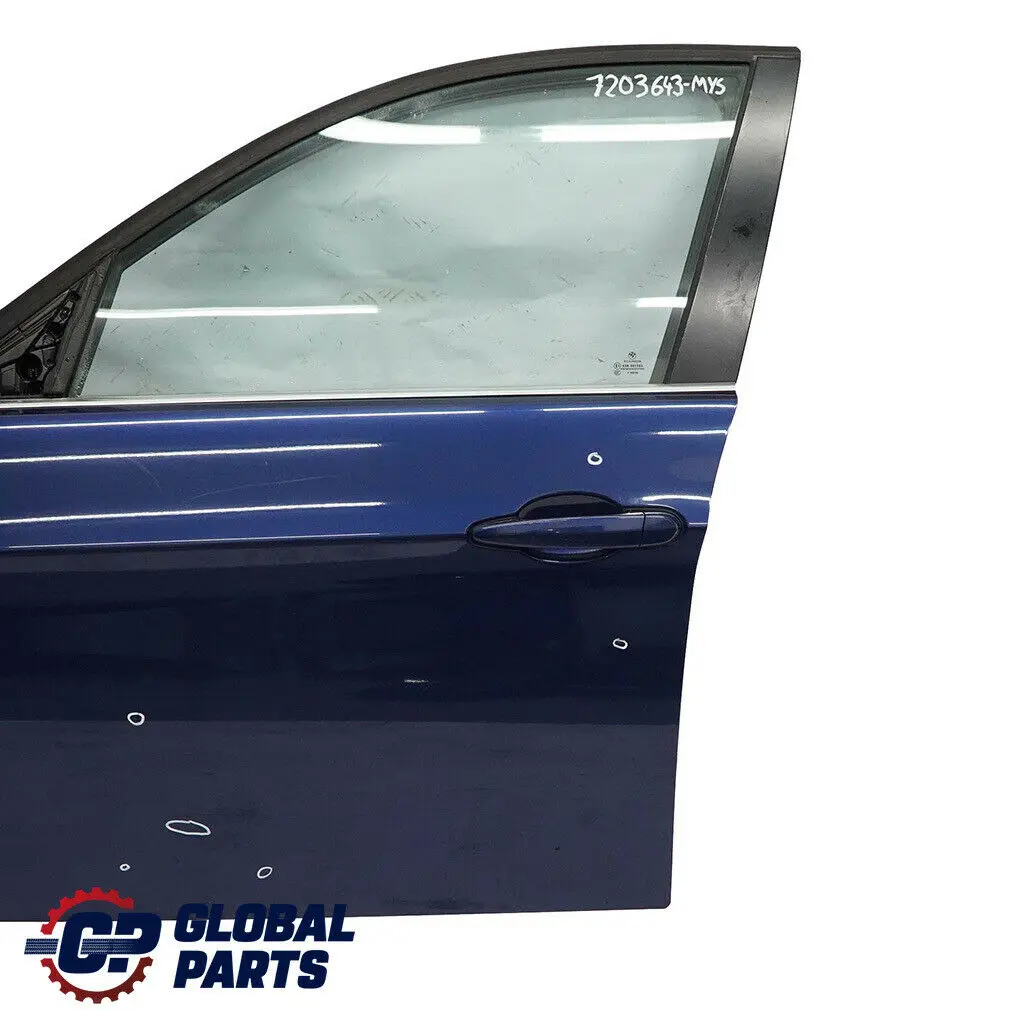 £*BMW 3 Series E90 E91 Door Front Left N/S Mysticblau Mystic Blue - A07