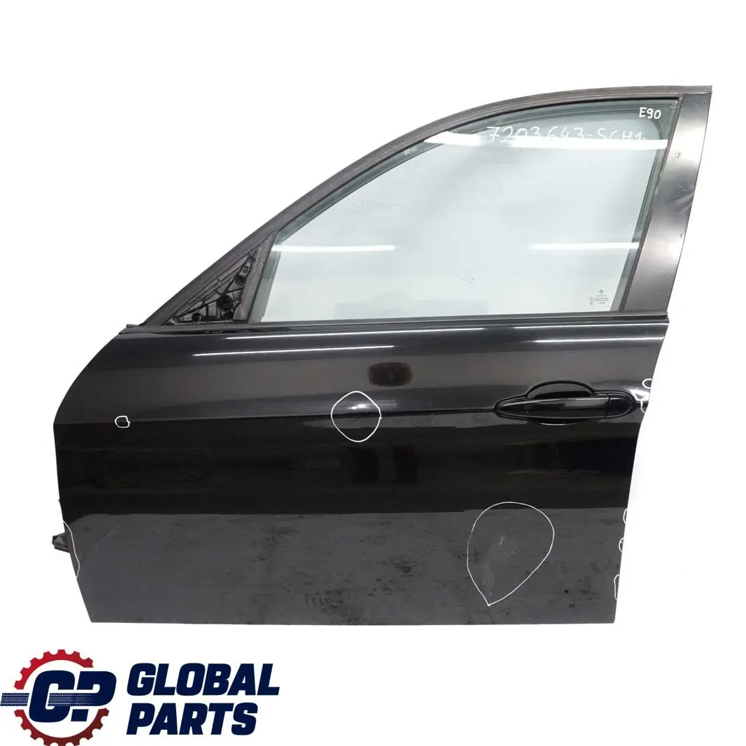 BMW 3 Series E90 E91 1 Door Front Left N/S Schwarz 2 Black - 668