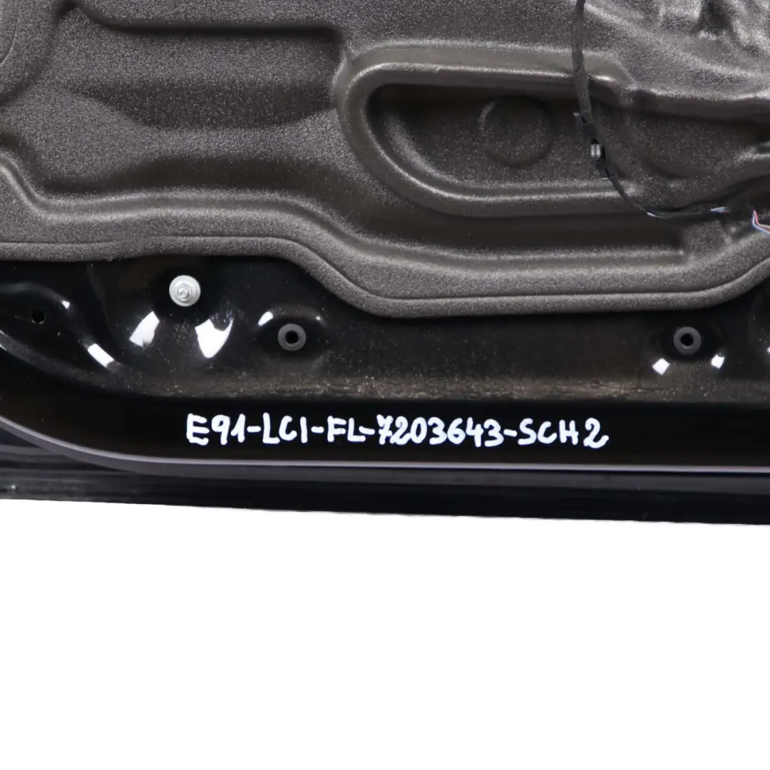 BMW 3 Series E90 E91 Door Front Left N/S Schwarz 2 Black - 668