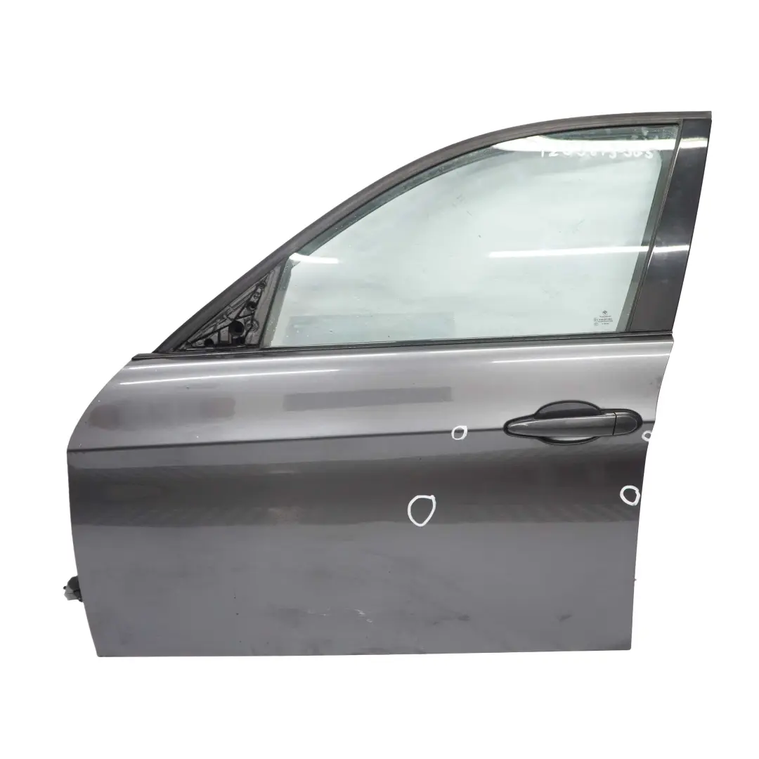 BMW E90 Door Front Left Side N/S E91 Sparkling Graphite Metallic - A22