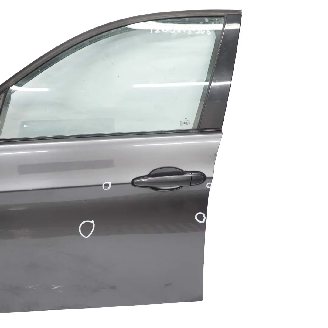 BMW E90 Door Front Left Side N/S E91 Sparkling Graphite Metallic - A22