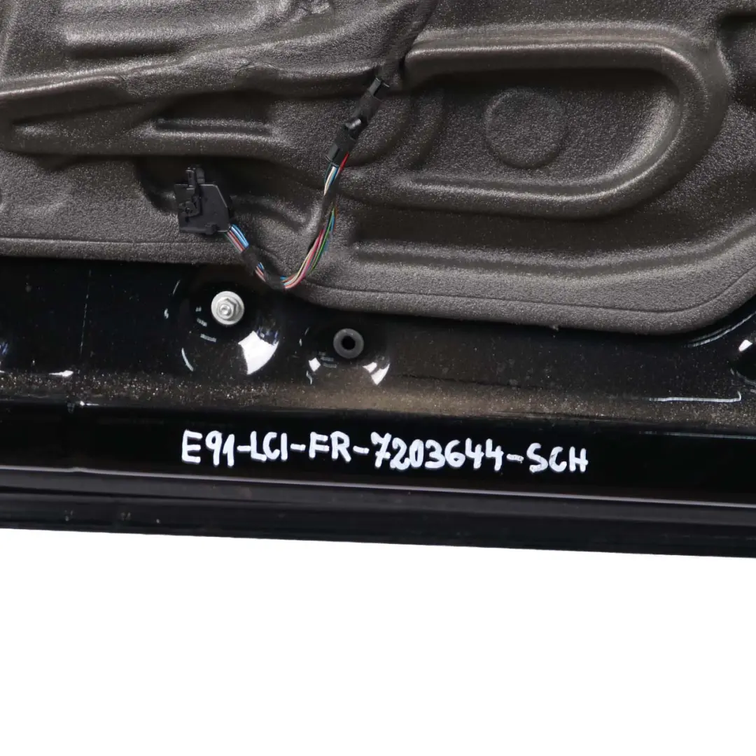 BMW 3 E90 E91 Door Front Right O/S Black Schwarz 2 - 668