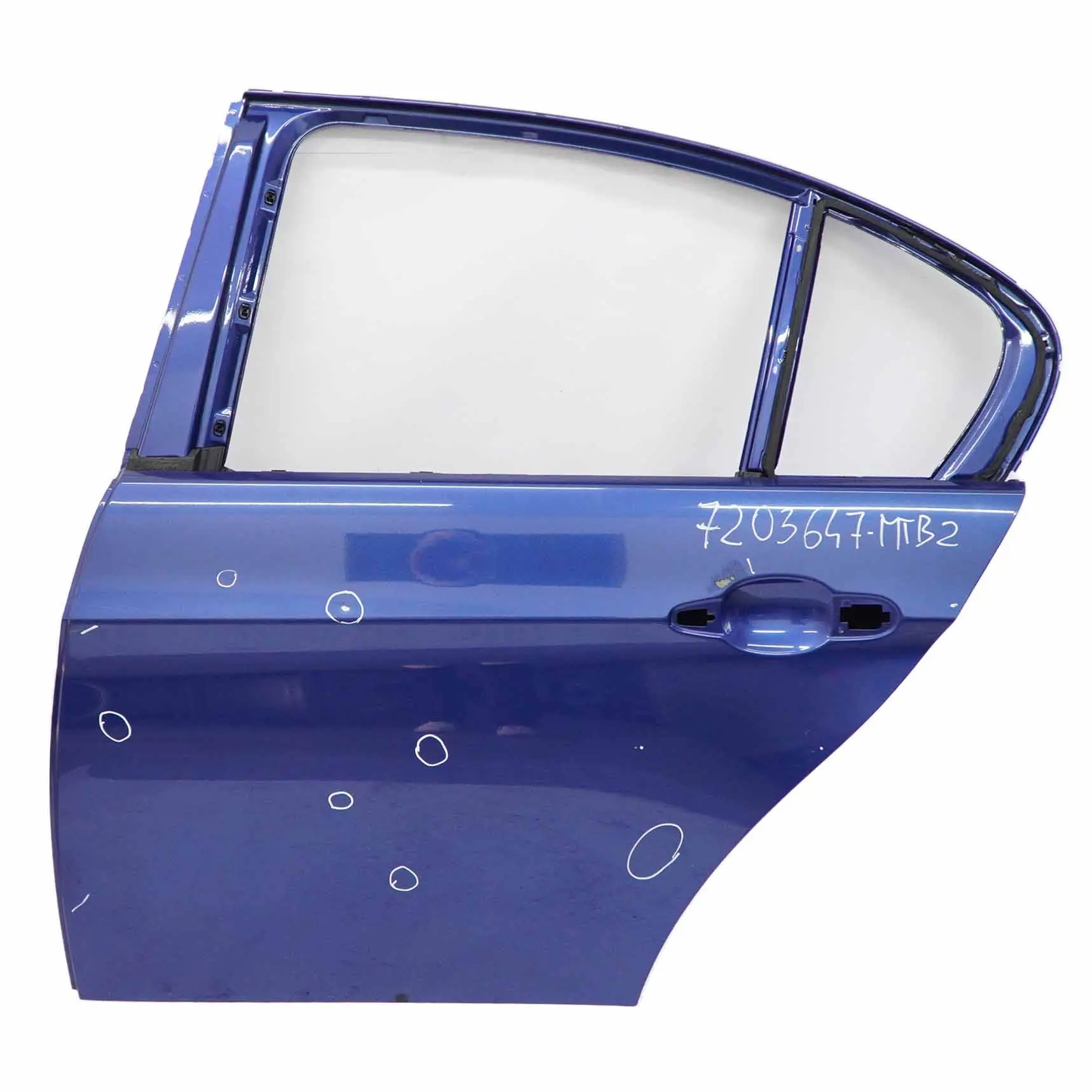 BMW E90 Door Rear Left N/S Montegoblau Montego Blau Blue - A51