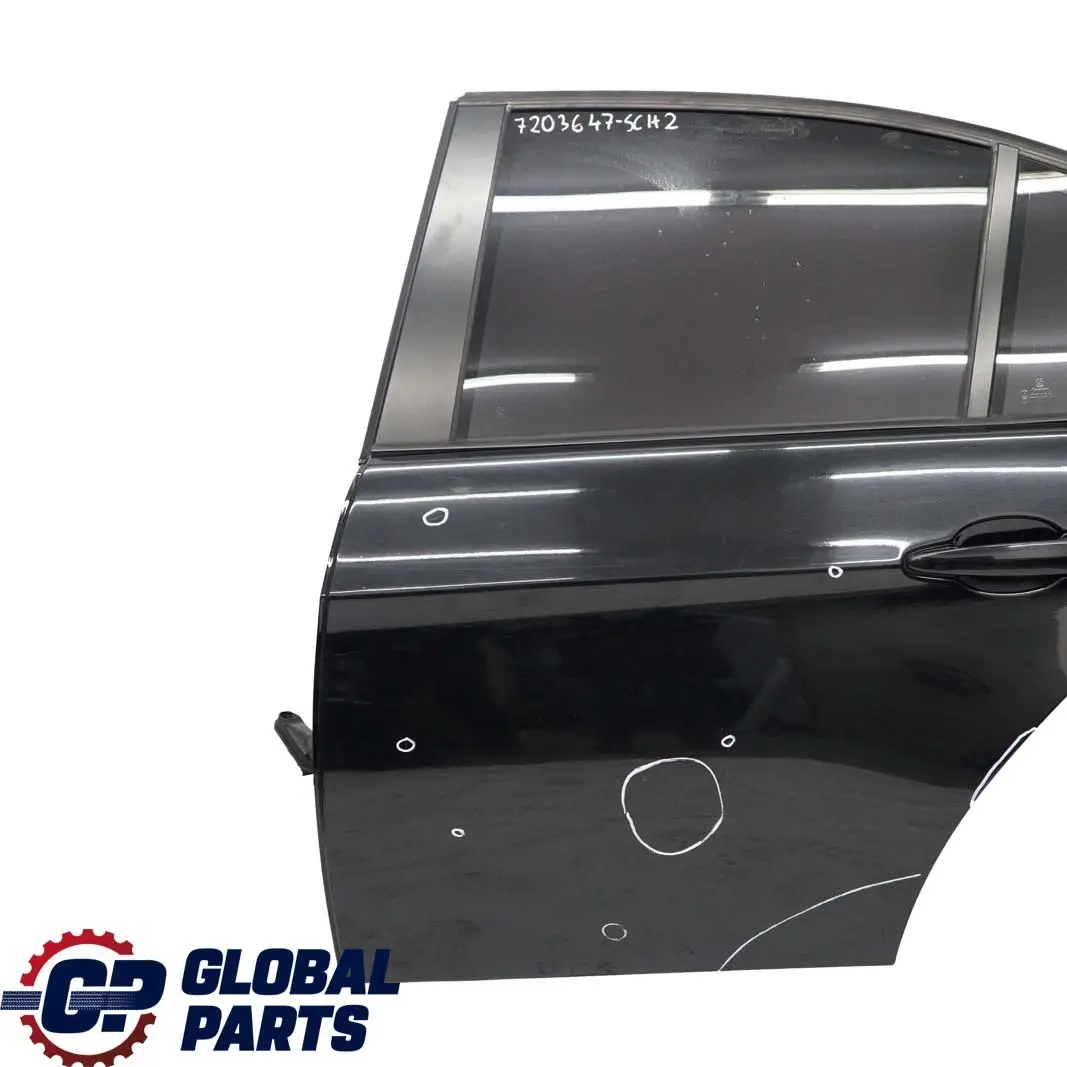 BMW 3 Series E90 Saloon Door Rear Left N/S Schwarz 2 Black - 668