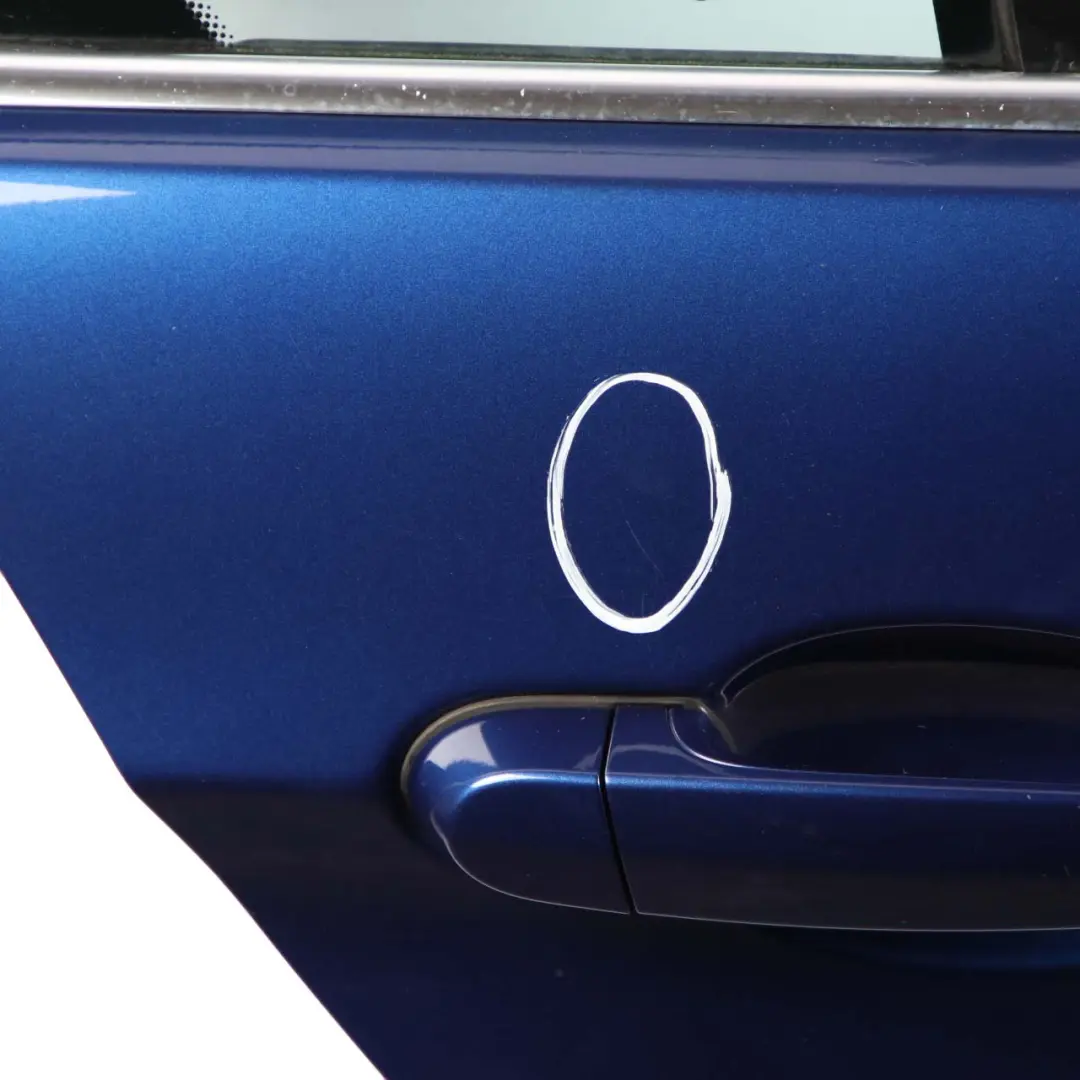 BMW 3 E90 Saloon Door Rear Right O/S Montegoblau Montego Blue Metallic - A51