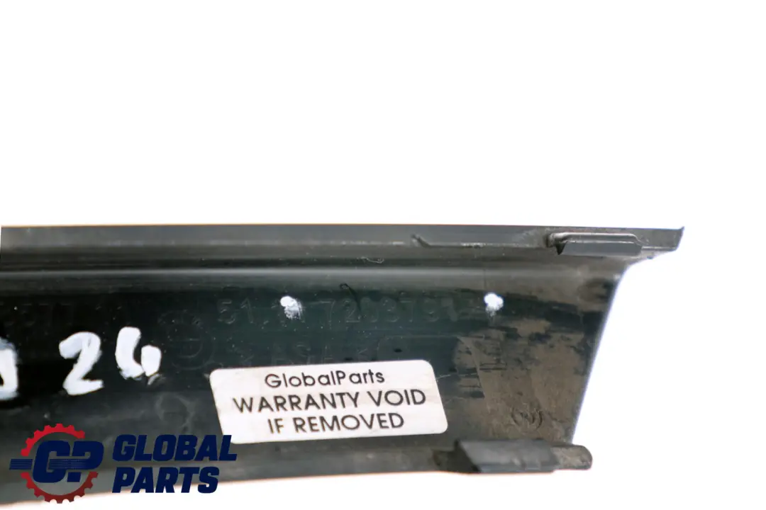 BMW Z4 Series E89 Roadster Front Bumper Cover Trim Left N/S Black 7203791