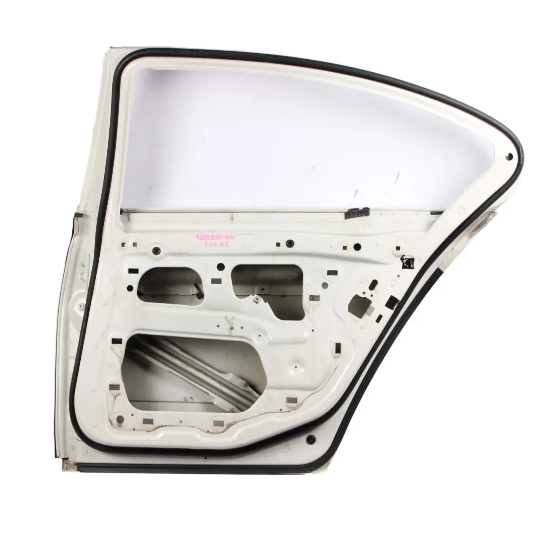 BMW F01 Door Rear Right O/S Mineralweiss Mineral White Metallic - A96