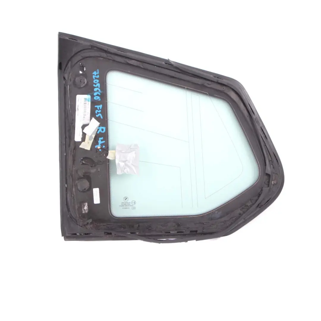 Window Glass BMW X3 F25 Side Fixed Rear Right O/S AS2 Green 7205660