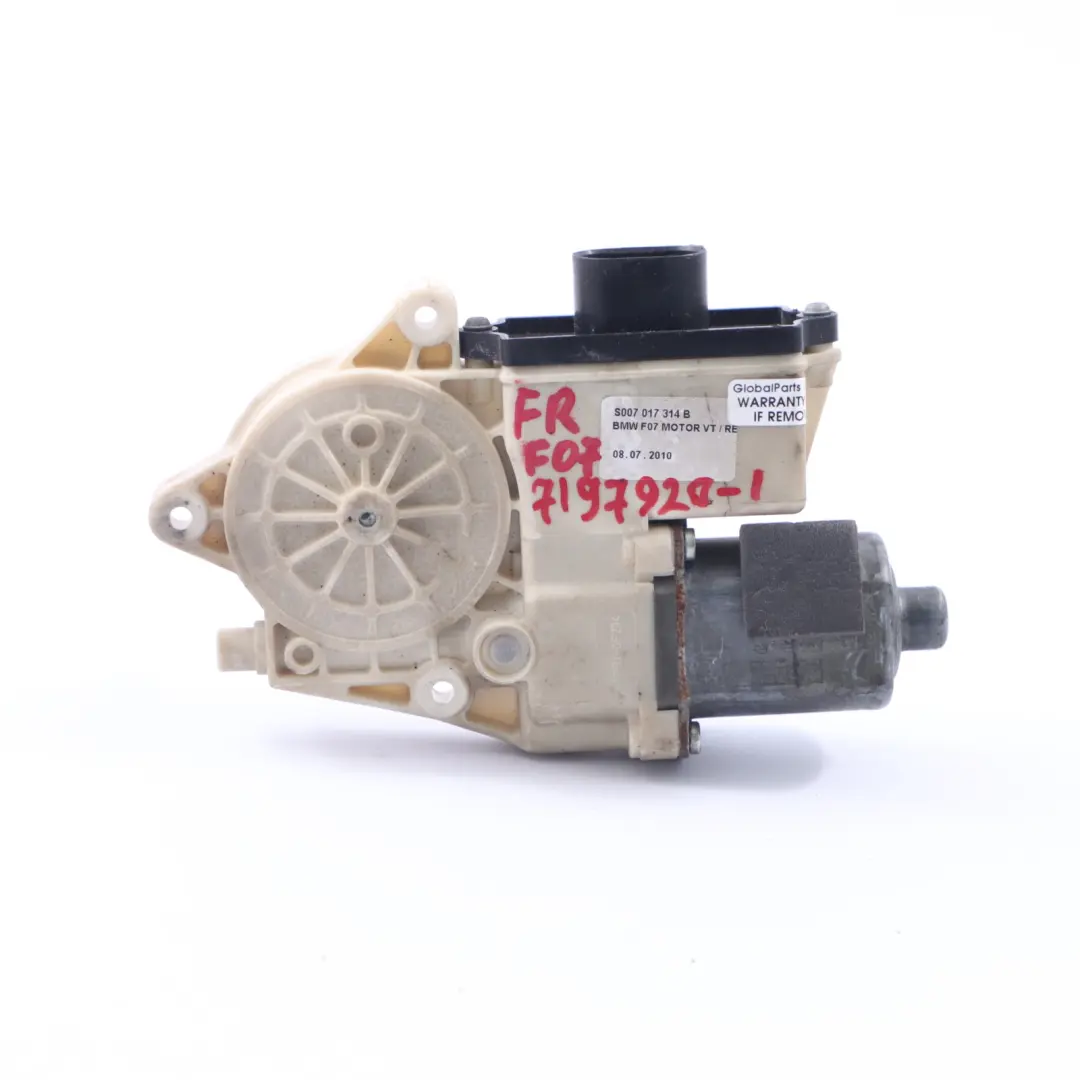 BMW F07 GT Fensterheber Regulator Motor vorne rechts Tür Antriebs 7207008