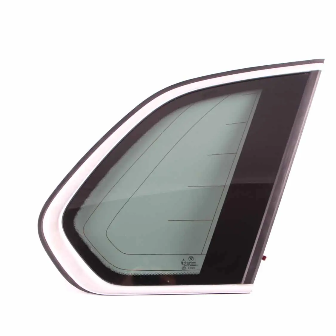 BMW E70 Ventana Lateral Negro Vidrio Junta Aluminio Trasero Derecho AS3 7207884