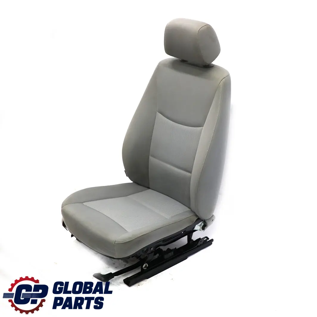 BMW E90 E91 LCI Tela Interior Delantero Derecho Asiento Lateral Gris Lumbar