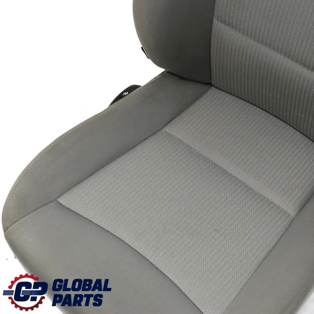 BMW E90 E91 LCI Tela Interior Delantero Derecho Asiento Lateral Gris Lumbar