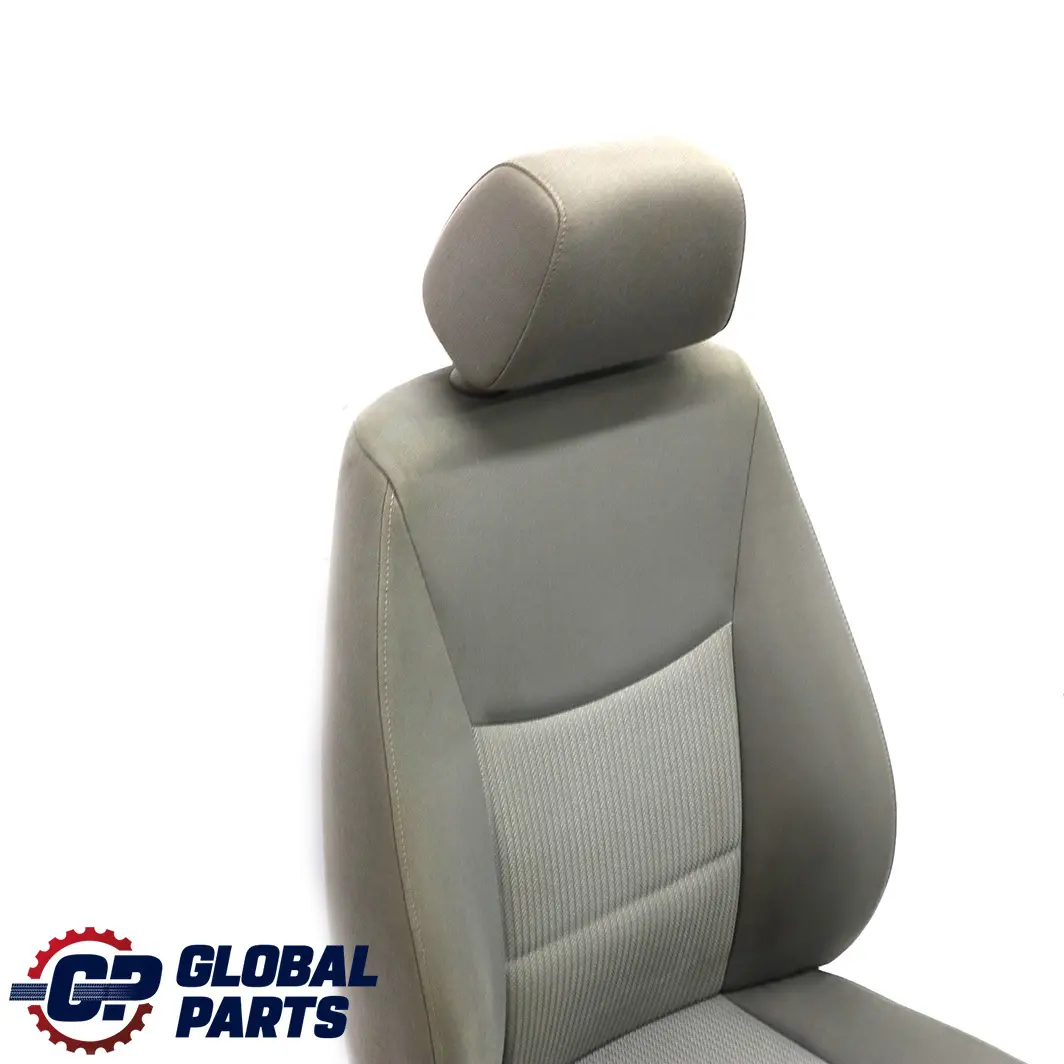 BMW E90 E91 LCI Tela Interior Delantero Derecho Asiento Lateral Gris Lumbar