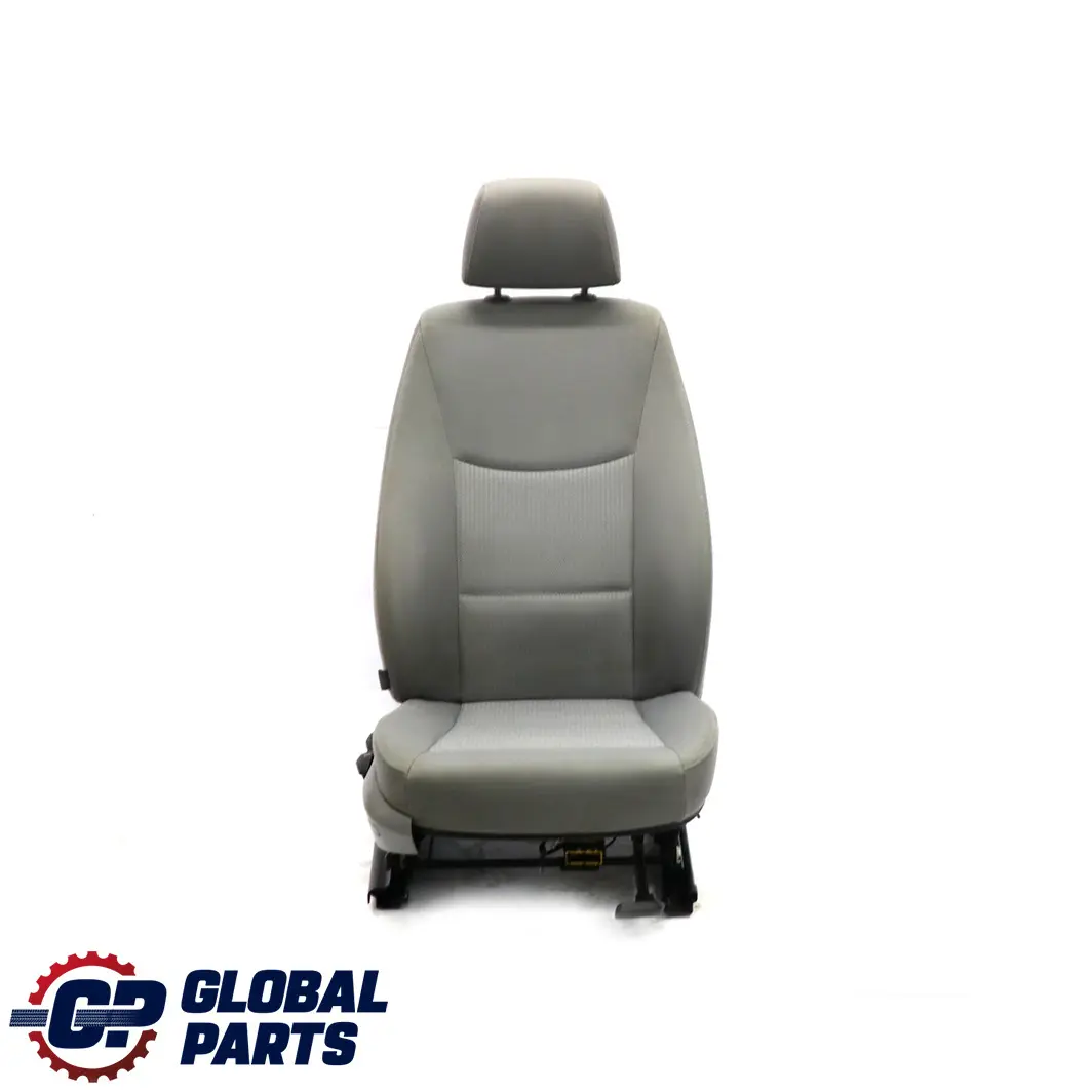 BMW E90 E91 LCI Tela Interior Delantero Derecho Asiento Lateral Gris Lumbar