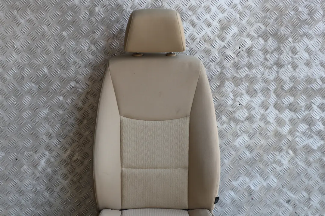 BMW 3 Series E90 E91 LCI Cloth Interior Front Left Passenger Seat N/S Beige