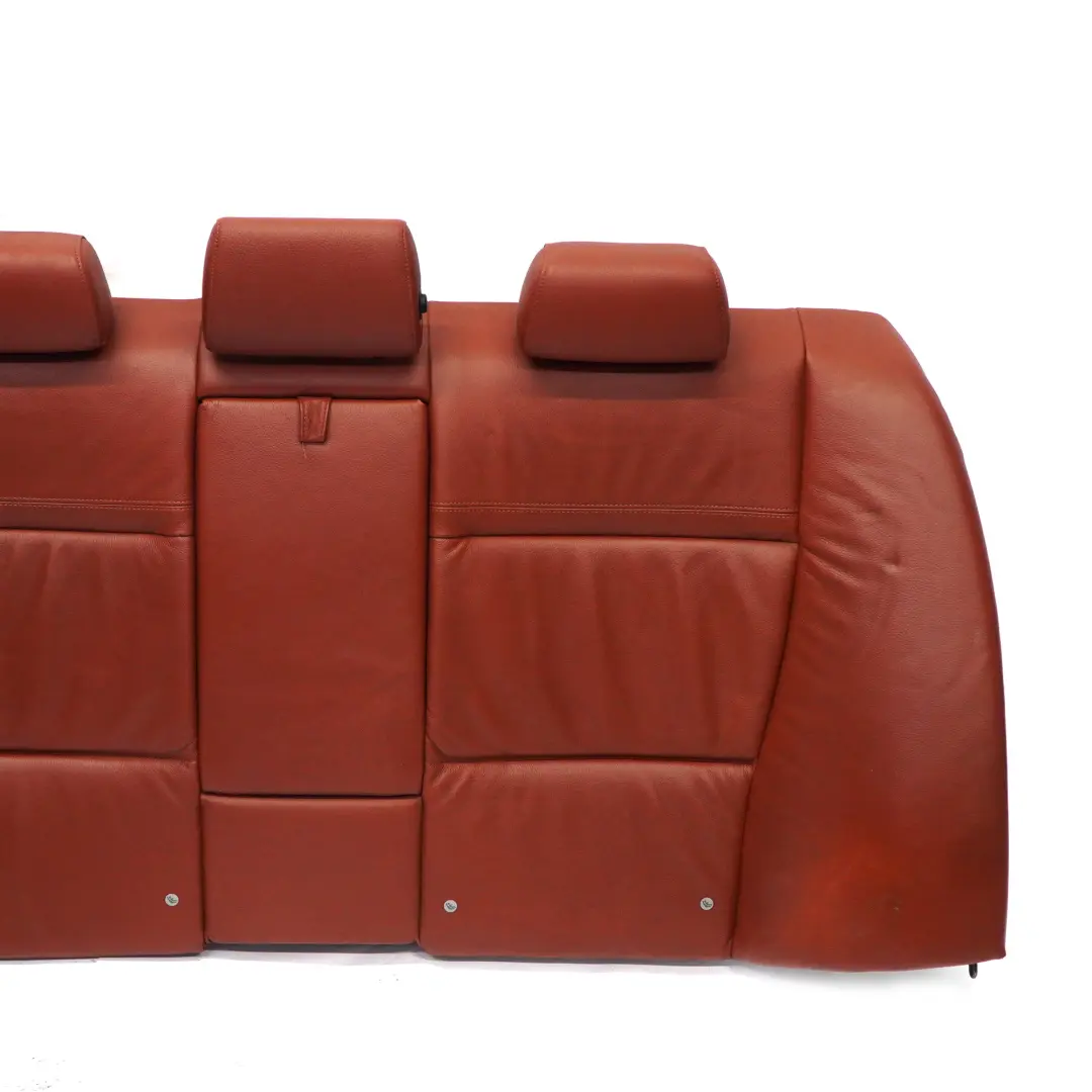 BMW E90 LCI Asiento Trasero Respaldo Cubierta De Cuero Rojo Marrón