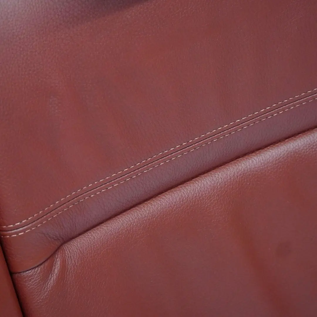 BMW E90 LCI Asiento Trasero Respaldo Cubierta De Cuero Rojo Marrón