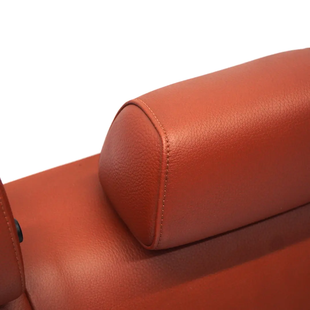 BMW E90 LCI Asiento Trasero Respaldo Cubierta De Cuero Rojo Marrón