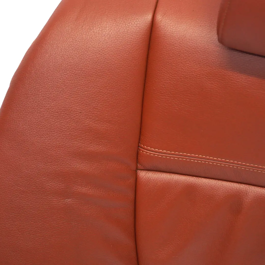 BMW E90 LCI Asiento Trasero Respaldo Cubierta De Cuero Rojo Marrón