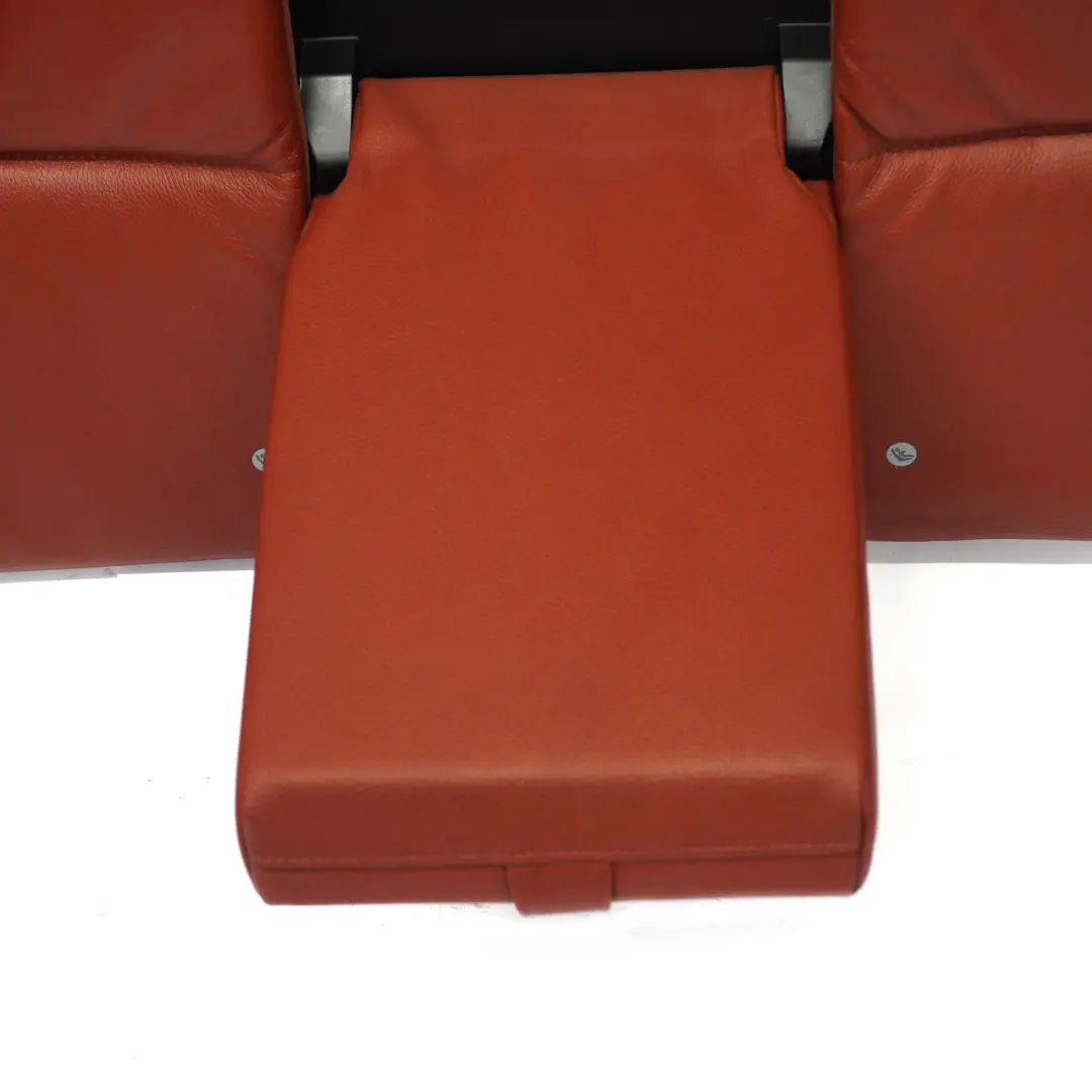 BMW E90 LCI Asiento Trasero Respaldo Cubierta De Cuero Rojo Marrón