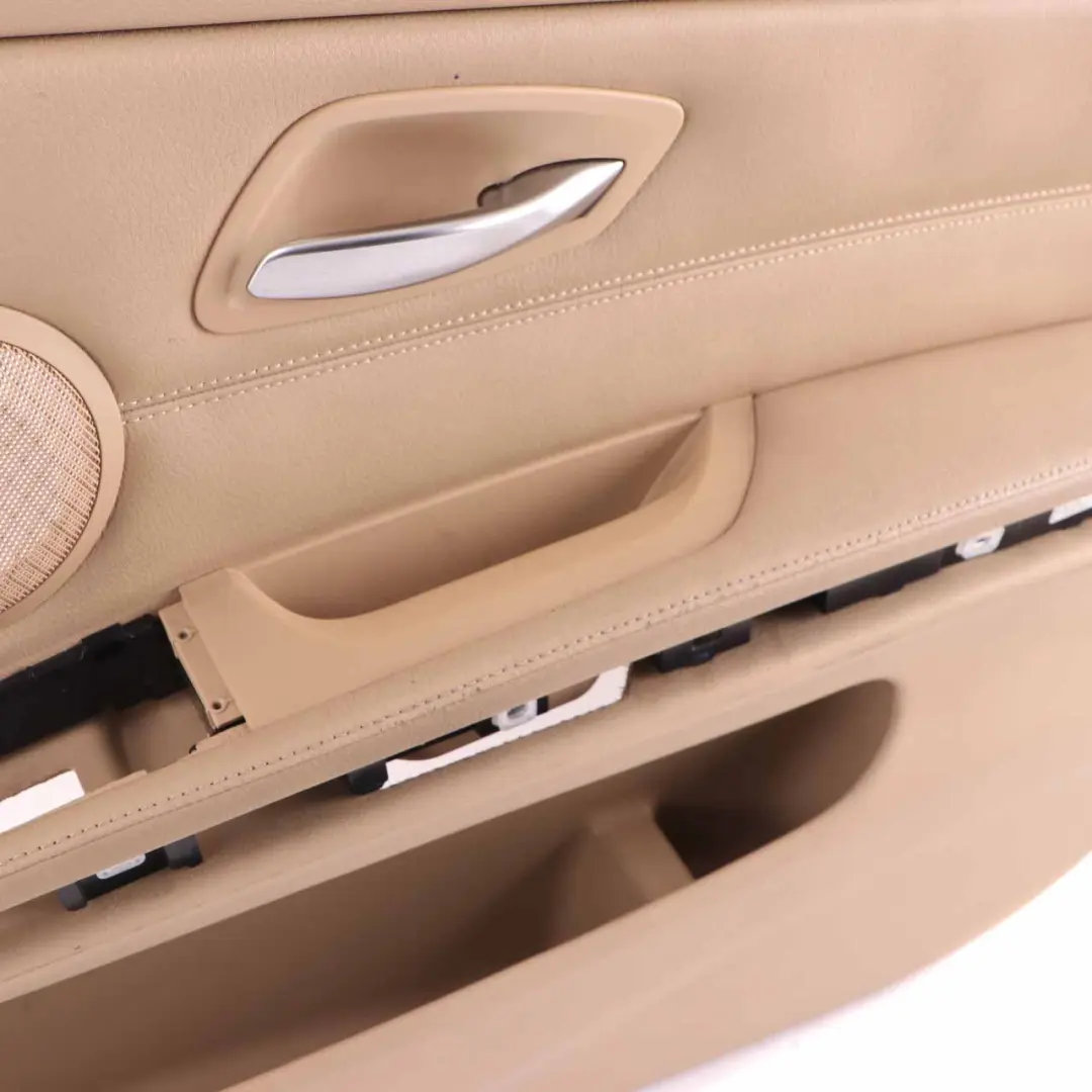 BMW E90 E91 Door Card Front Right O/S Door Trim Panel Beige Leather