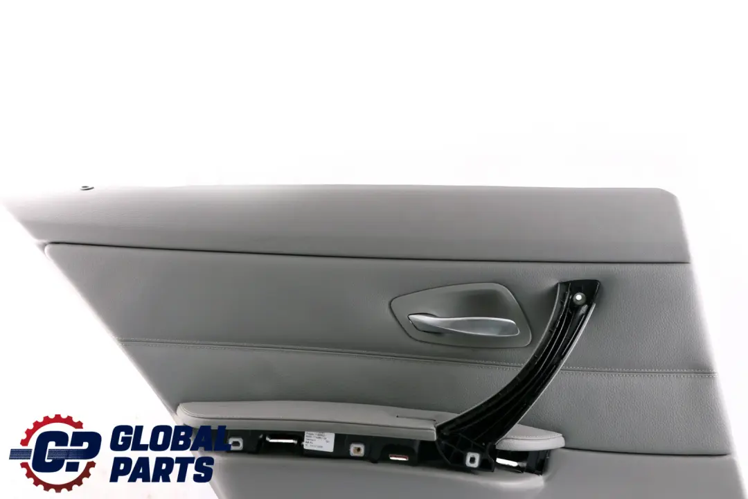 BMW E90 Rear Left Door Card Lining Grey Leather Trim Panel